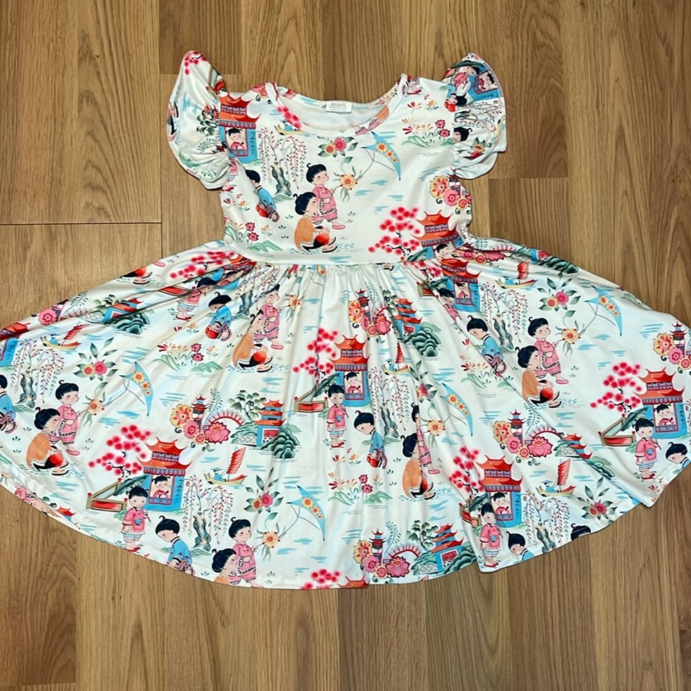 Cherry Blossoms in China Twirl Dress